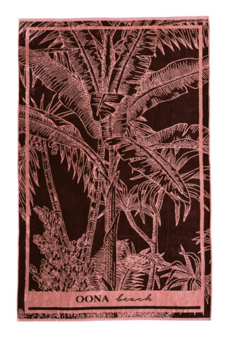 Serviette avec dessin palmier Oona Beach.