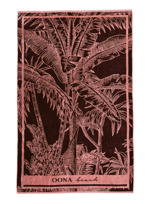 Serviette avec dessin palmier Oona Beach.